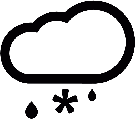 Snowfall Clipart Cold Cloud - Snow (512x512)