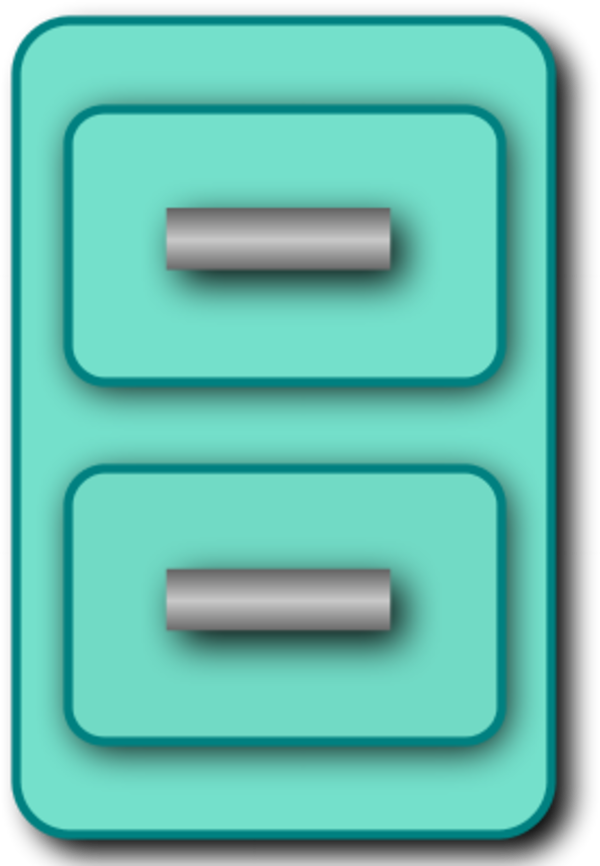 Vector Clip Art - Data Storage Device (600x866)