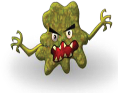 A Computer Virus Can Range In Severity - Virus Animated (396x375)
