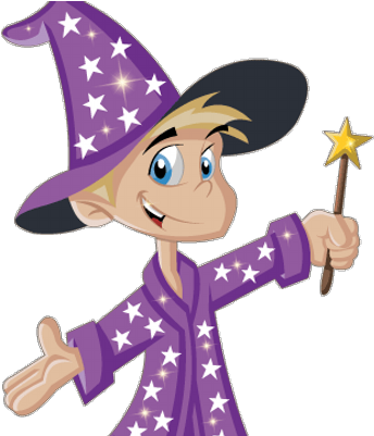 Fizzard The Wizard - Cartoon (400x400)