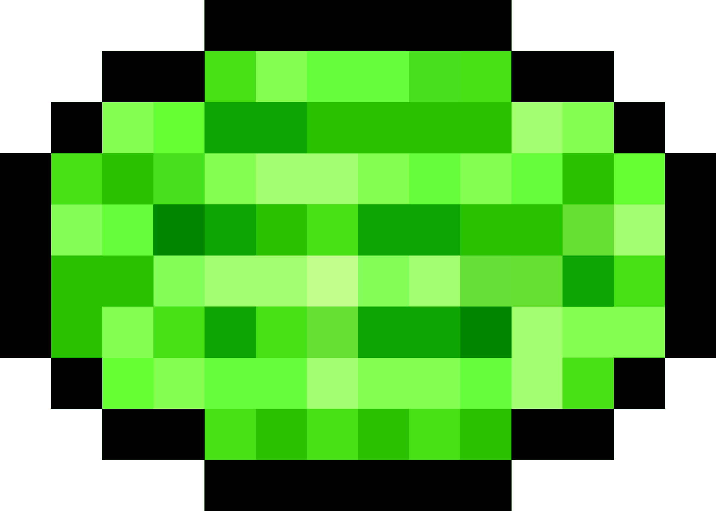 Big Image - Rainbow Heart Pixel Art (2400x1714)