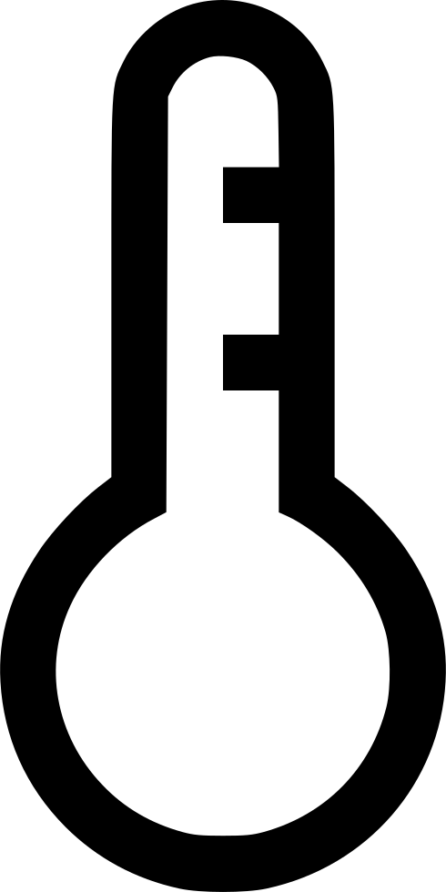 Thermometer Empty Comments - Clip Art (490x980)