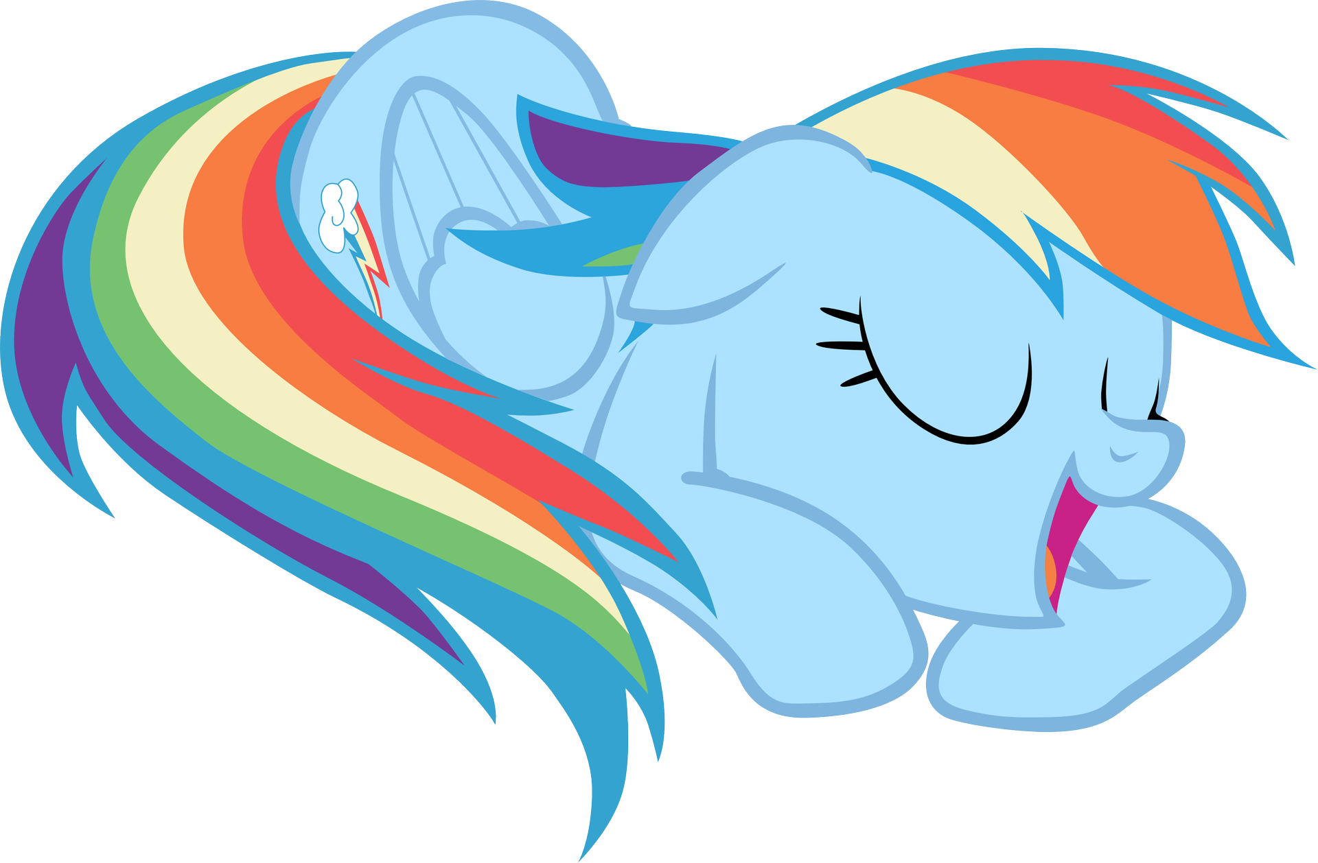 Mlp Rainbow Dash Sleeping Gif (1920x1258)