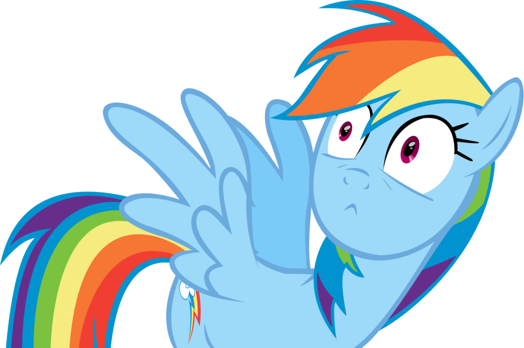 Scared 1 By Rainbow Dash Scared By - Scared Rainbow Dash (1024x681)