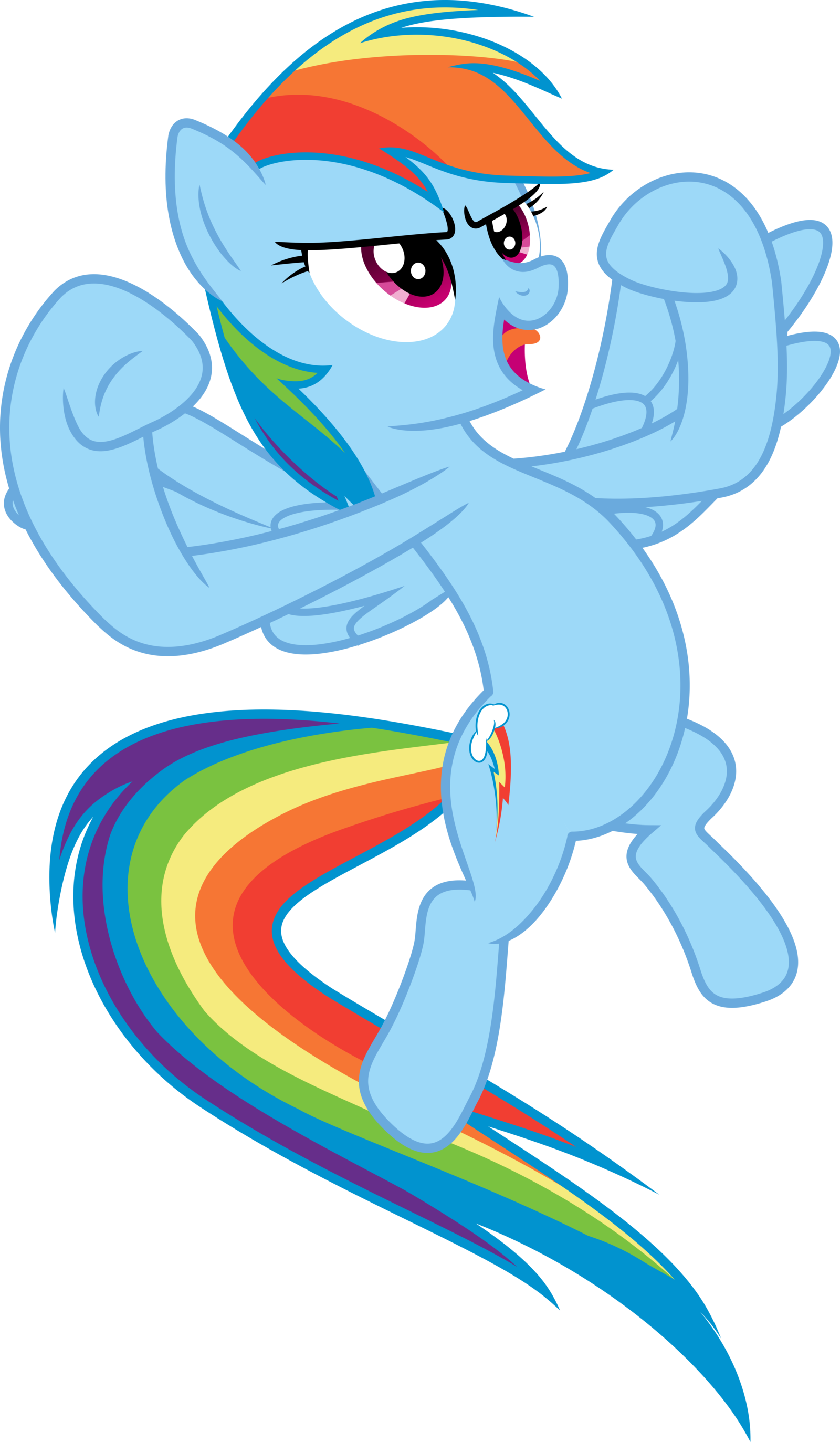 Rainbow 'danger' Dash Vector By Australanima - Rainbow Dash (1600x2746)