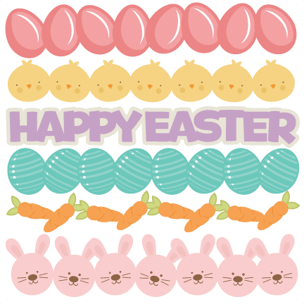Easter Borders Svg Cutting Files Easter Egg Svg Cut - Cute Easter Borders (432x432)