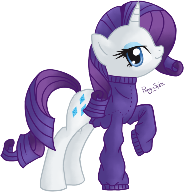 Mlp Pony In Sweater (891x896)