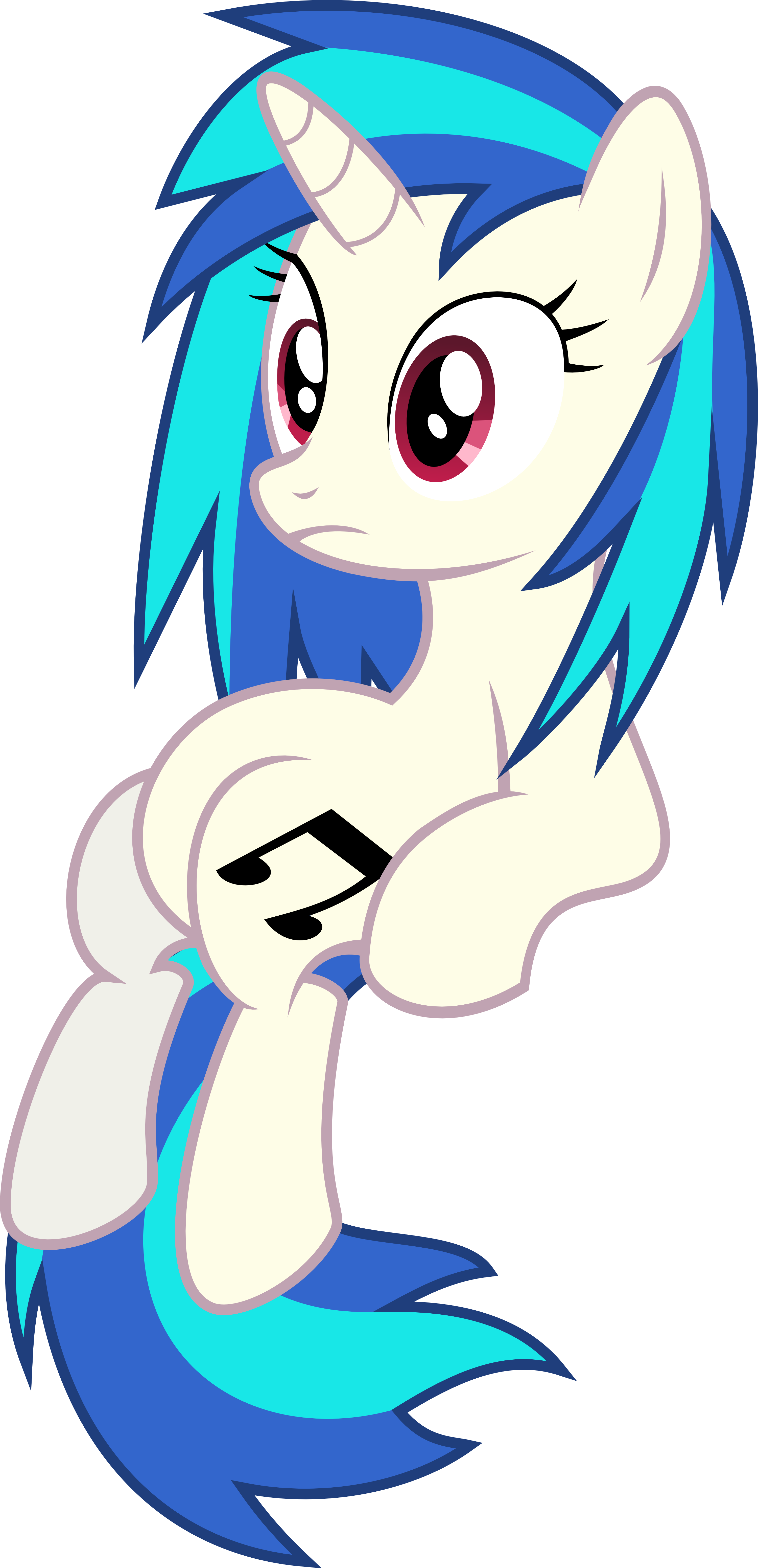 Vinyl Scratch Sitting (3000x6201)