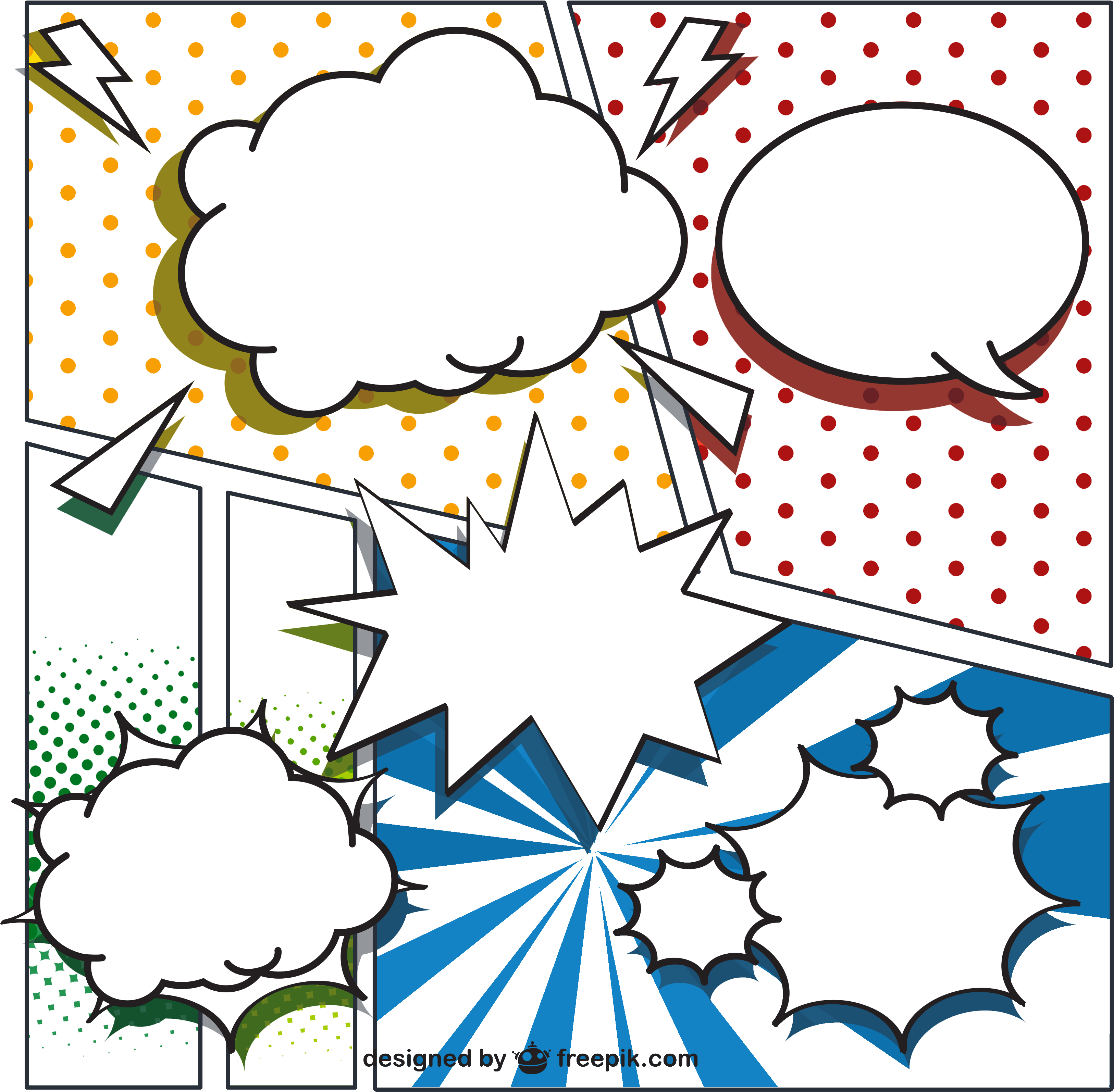 Comics Dialog Box Clip Art - Dialog Box Comic (3333x3333)