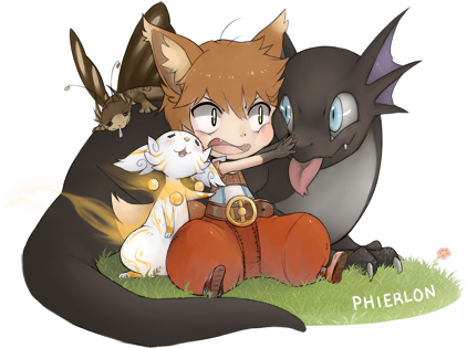 Dragon Oc - Cartoon (450x338)