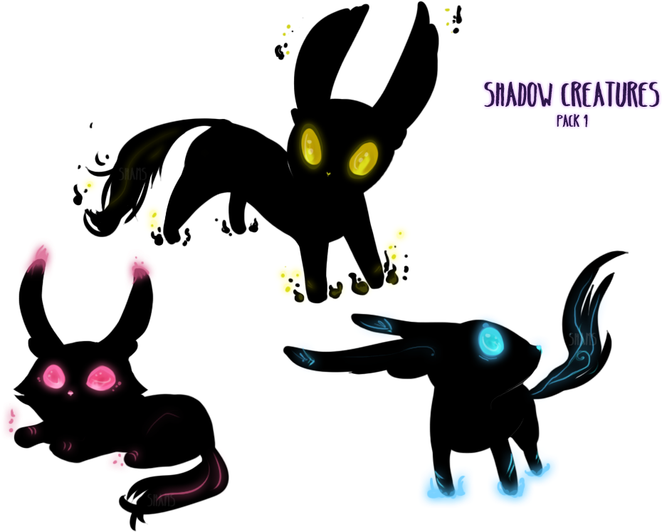 Animals - Cute Shadow Creatures (1000x800)