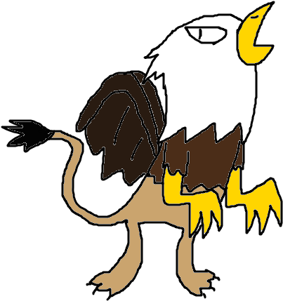 Mythical Creature Drawing - Griffin (620x453)
