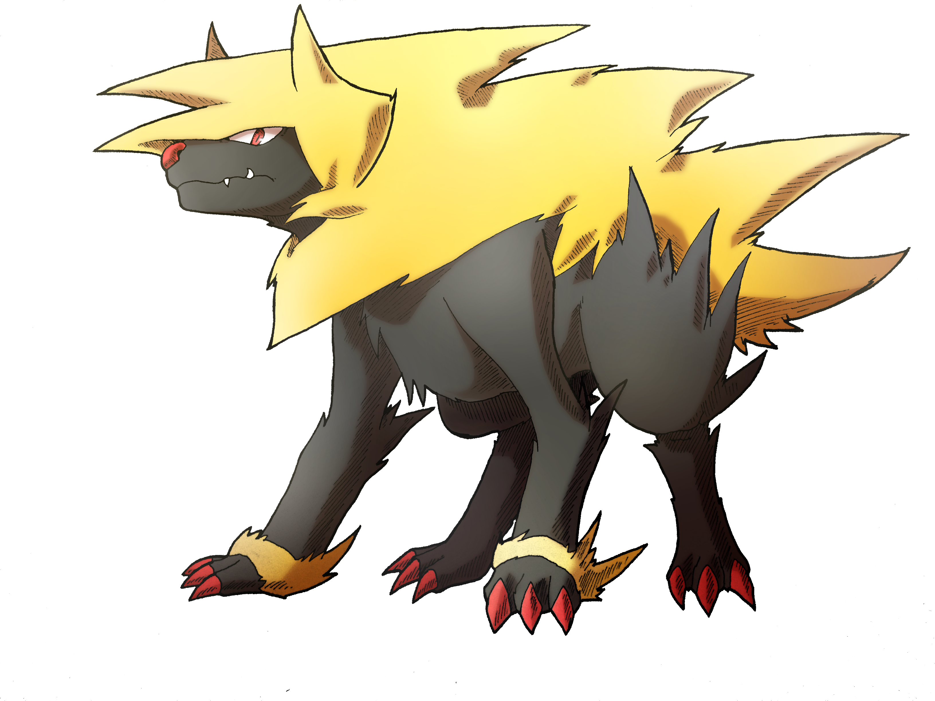 Shiny Mega Manectric - Fan Art (3264x2448)