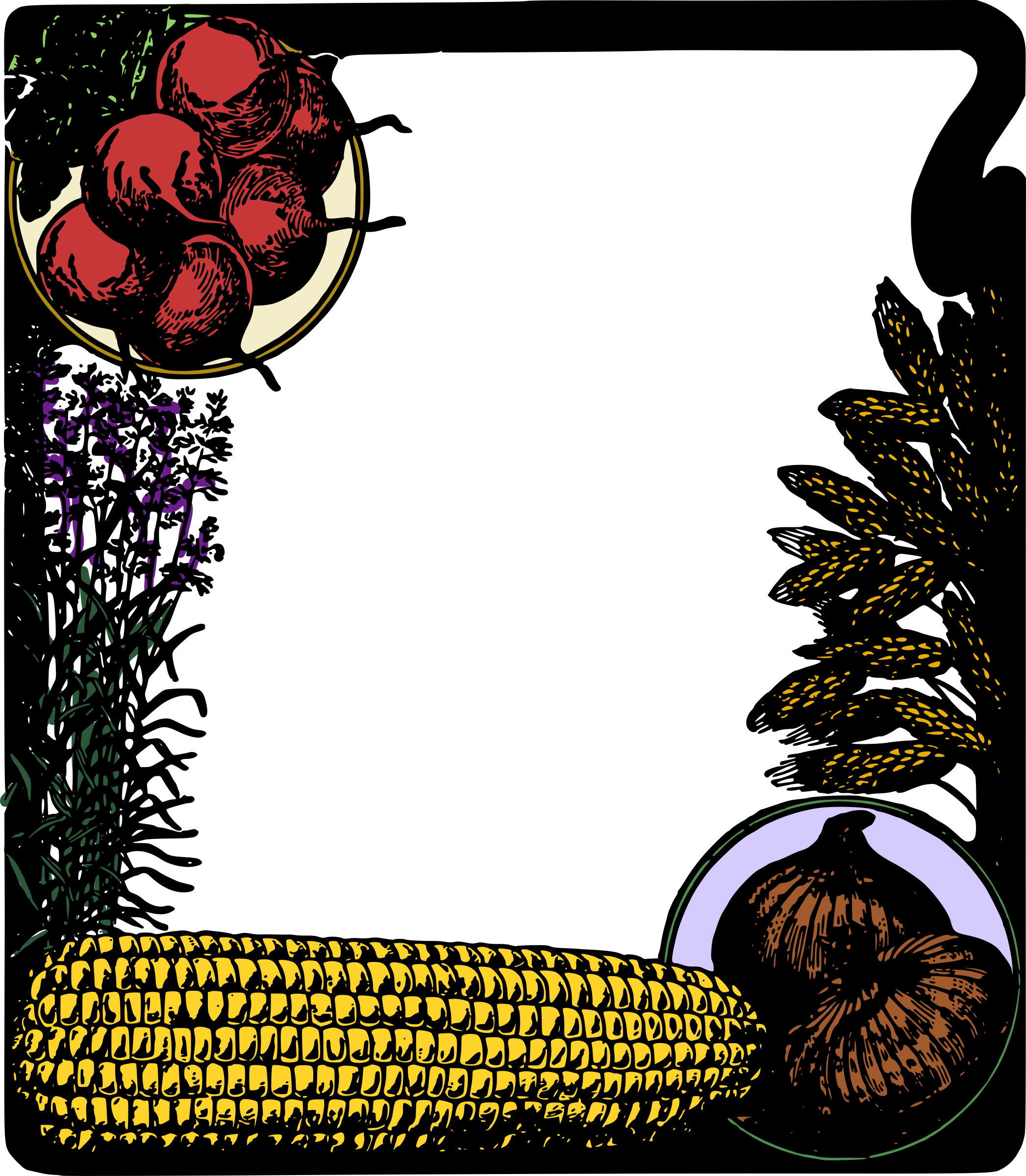 Frame - Colour - Clip Art (2093x2400)