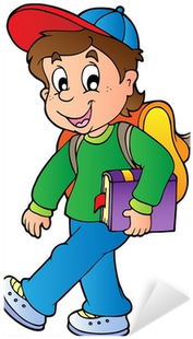 Cartoon Boy Walking (400x400)