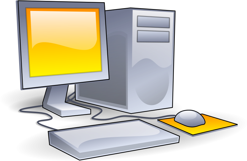 কম্পিউটারে হাতেখড়ি - Computer Clip Art Png (800x515)