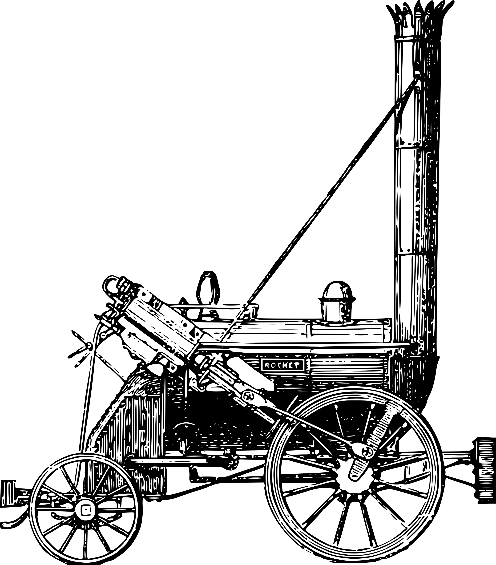 Rocket - Stephenson's Rocket Png (2107x2400)