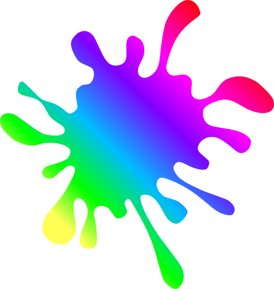 Paint Splatter Clipart (564x595)