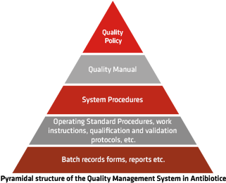 Quality Management Iso - Quality Management System Pyramid (482x341)