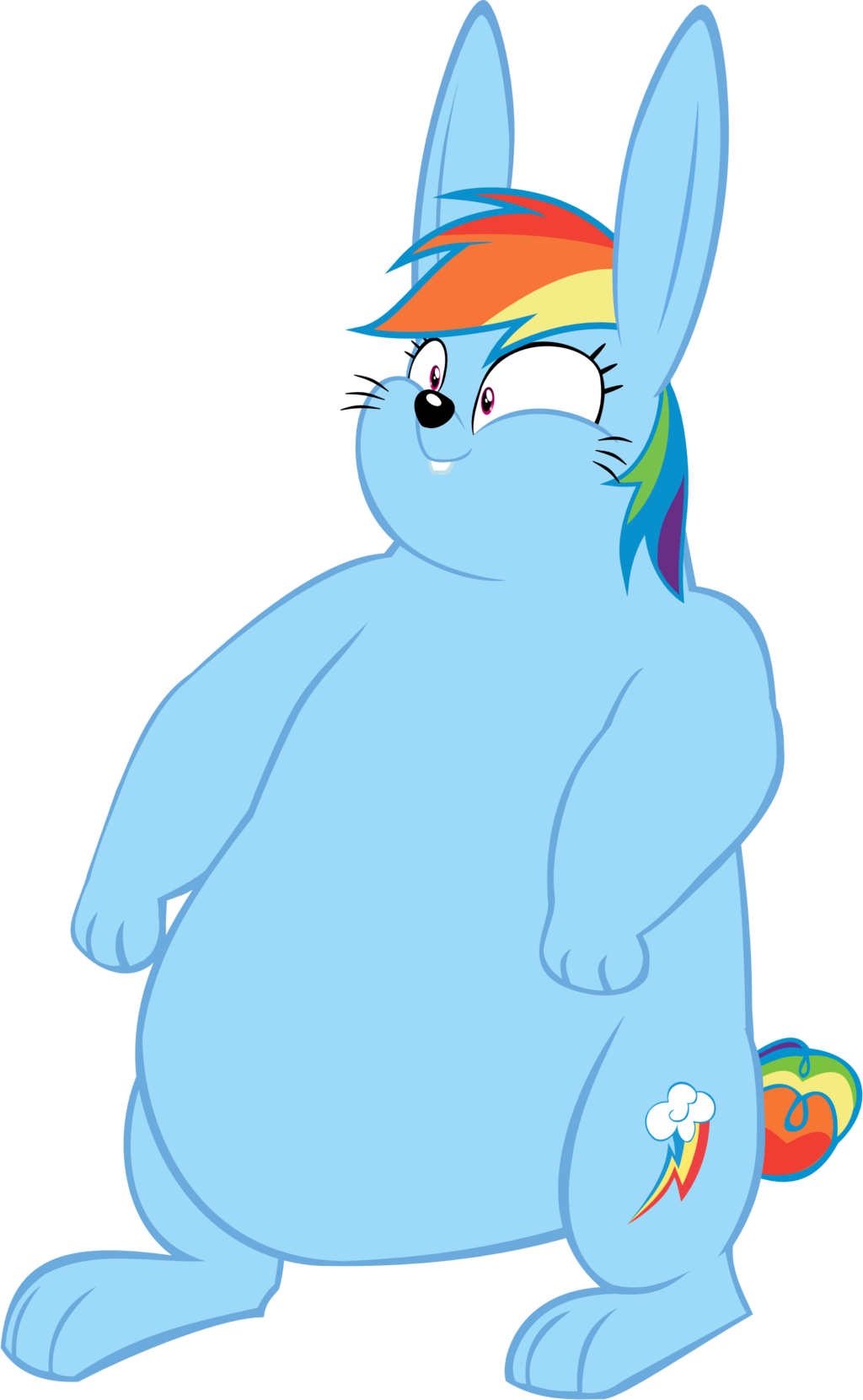 Megarainbowdash2000 Rainbunny Dash New Version - Rainbow Dash And Spitfire (1024x1661)