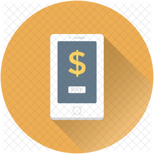 Mobile Banking Icon - Emblem (512x512)