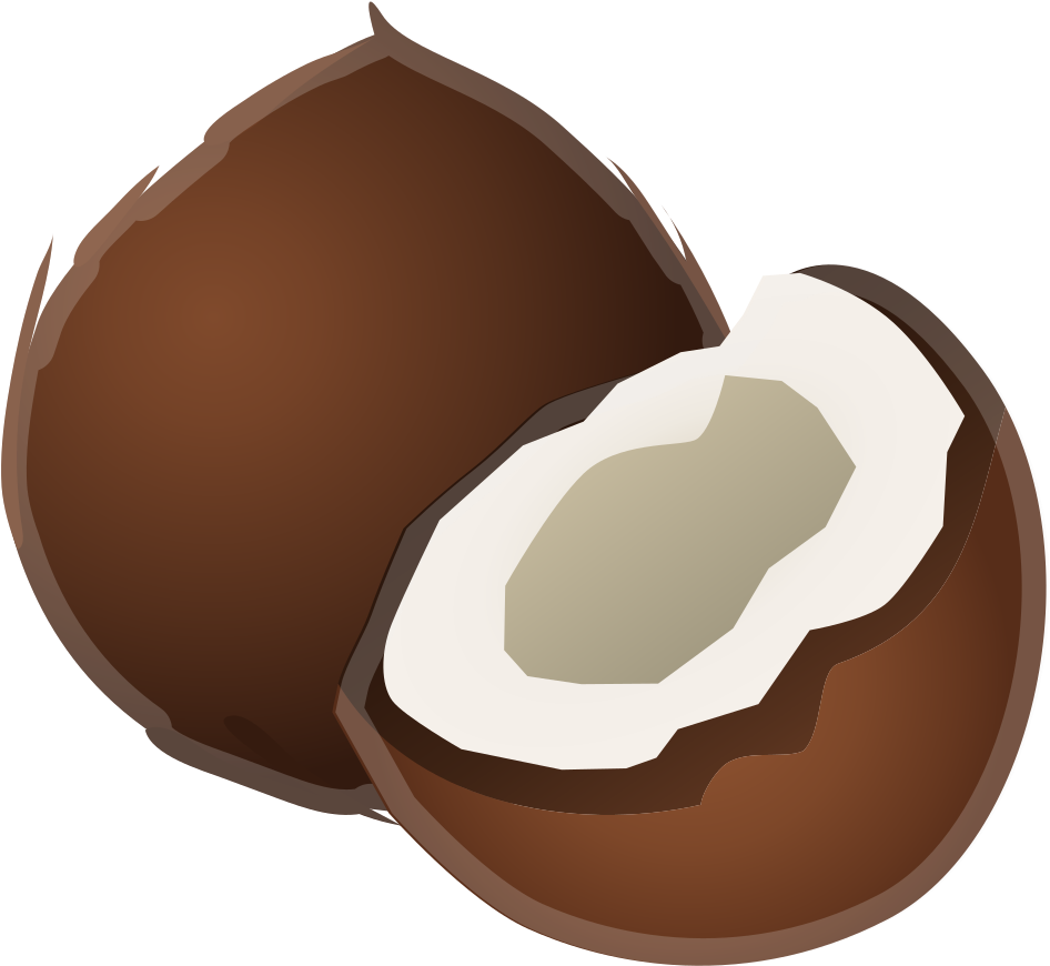 Google - Coconut Emoji Png (1024x1024)