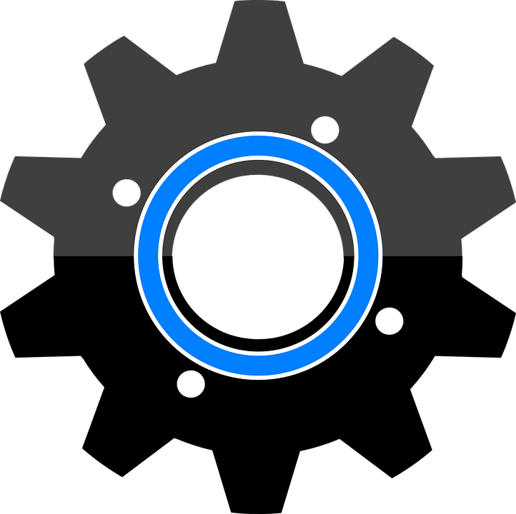 Machine Clipart Mechanical Gear - Difference Between Cog And Gear (722x720)