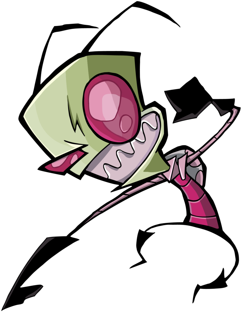 Cartoon Comic On Render Blender - Invader Zim (787x1014)