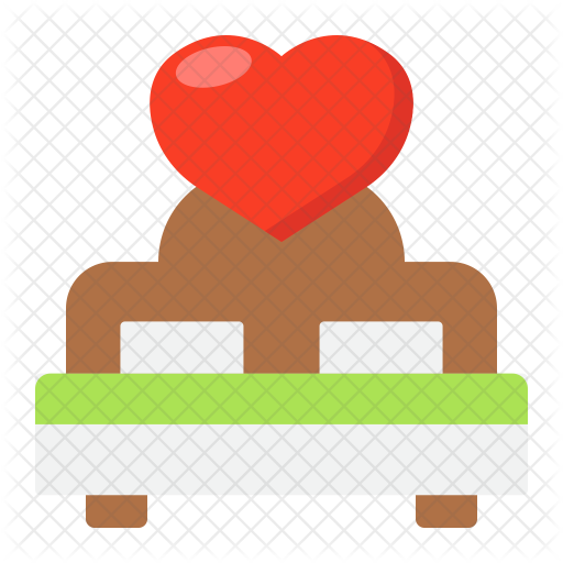 Lover Bed Icon - Vector Graphics (512x512)