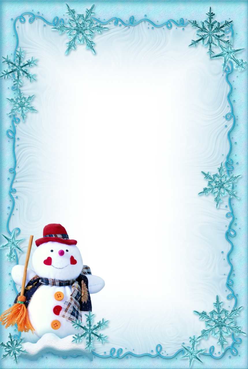 Winter Border 11 - Winter Border 11 (859x1280)