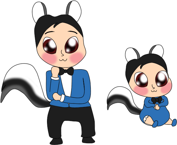 Chipmunk Clipart Chibi - Cartoon (690x684)