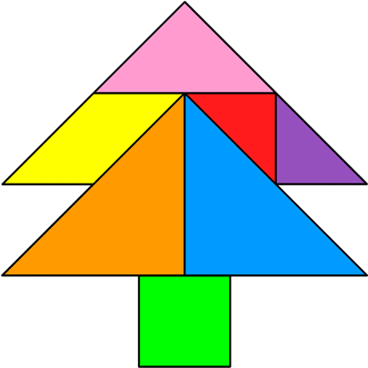 Tangram Tree - Make A Tangram Tree (420x420)