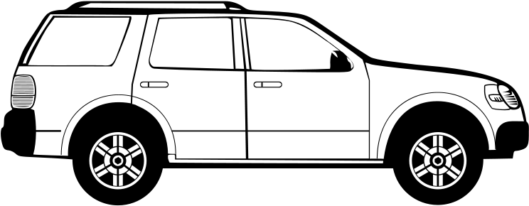 Car Side View Vector (800x392)