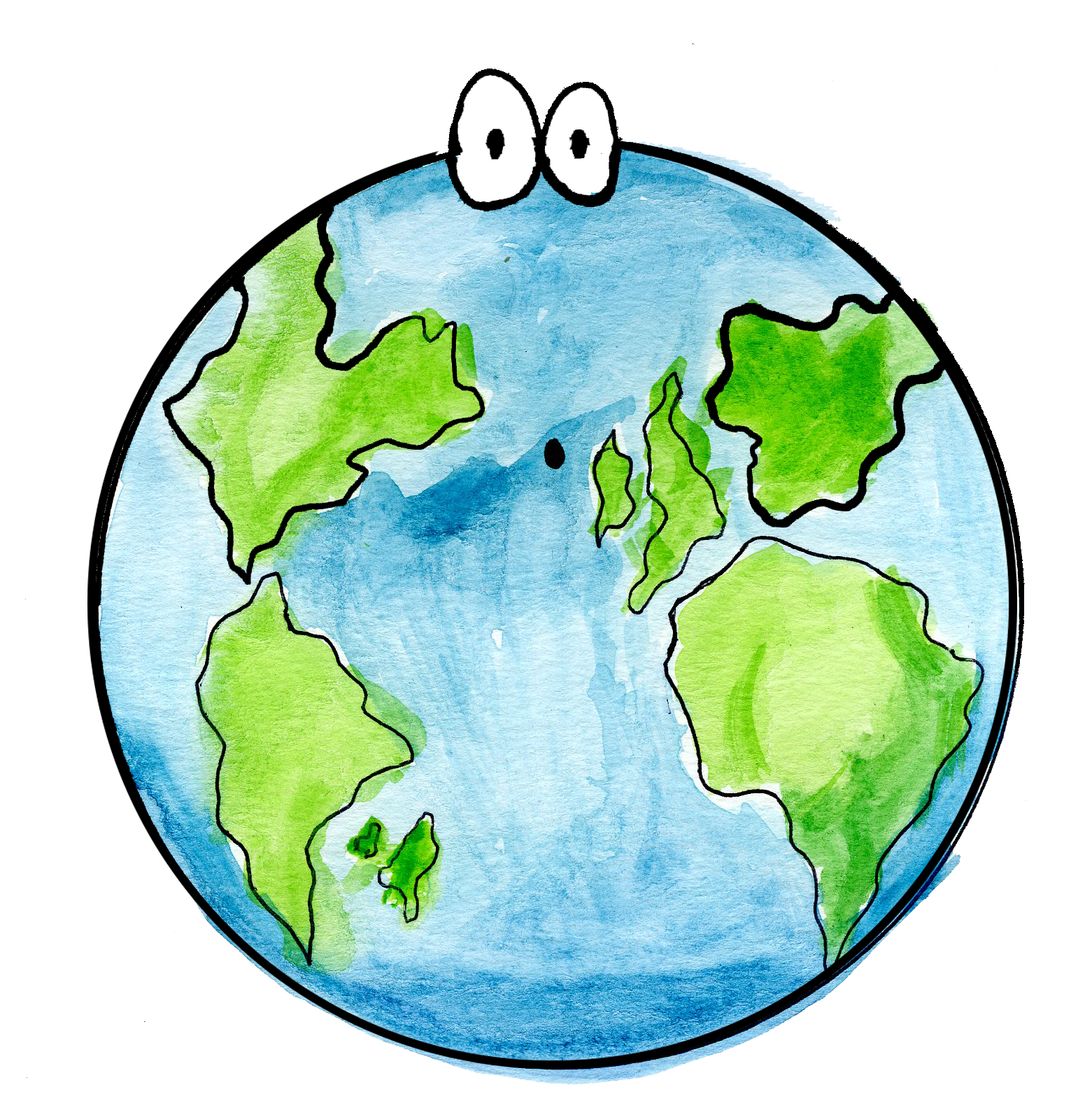 Drawn Earth Transparent - Earth Drawn (1564x1704)