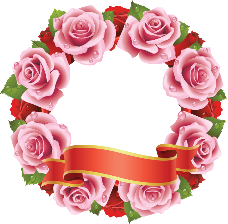 Pink Roses Frames - 5d Diy Diamond Painting Cross Stitch Pink Rose Diamond (768x757)