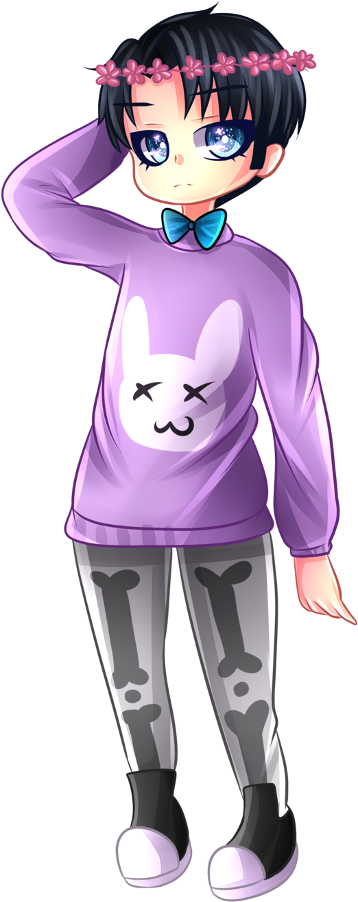 Pastel Goth Levi {speedpaint} By Pieperstars - Drawing (1024x1325)