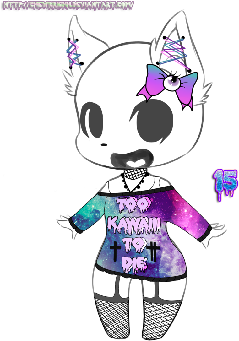Pastel Goth Anime Base (900x1125)