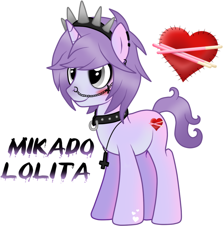 Mlp - Mlp Oc Pastel Goth (744x761)