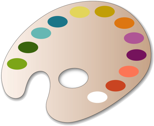 Paint - Transparent Paint Palette (500x419)