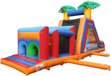 2 Part 12m Obstacle Super Course - Inflatable (500x375)