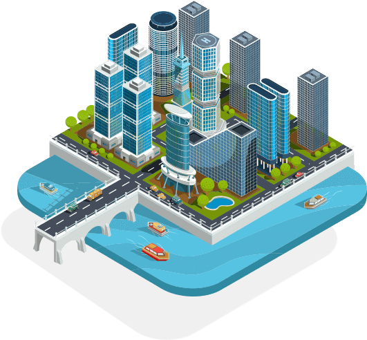 Real Estate Mobile App Development Image - 도시 3d 일러스트 (531x492)