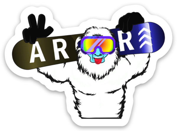 Send It Yeti Sticker - Send It Yeti Sticker (600x445)