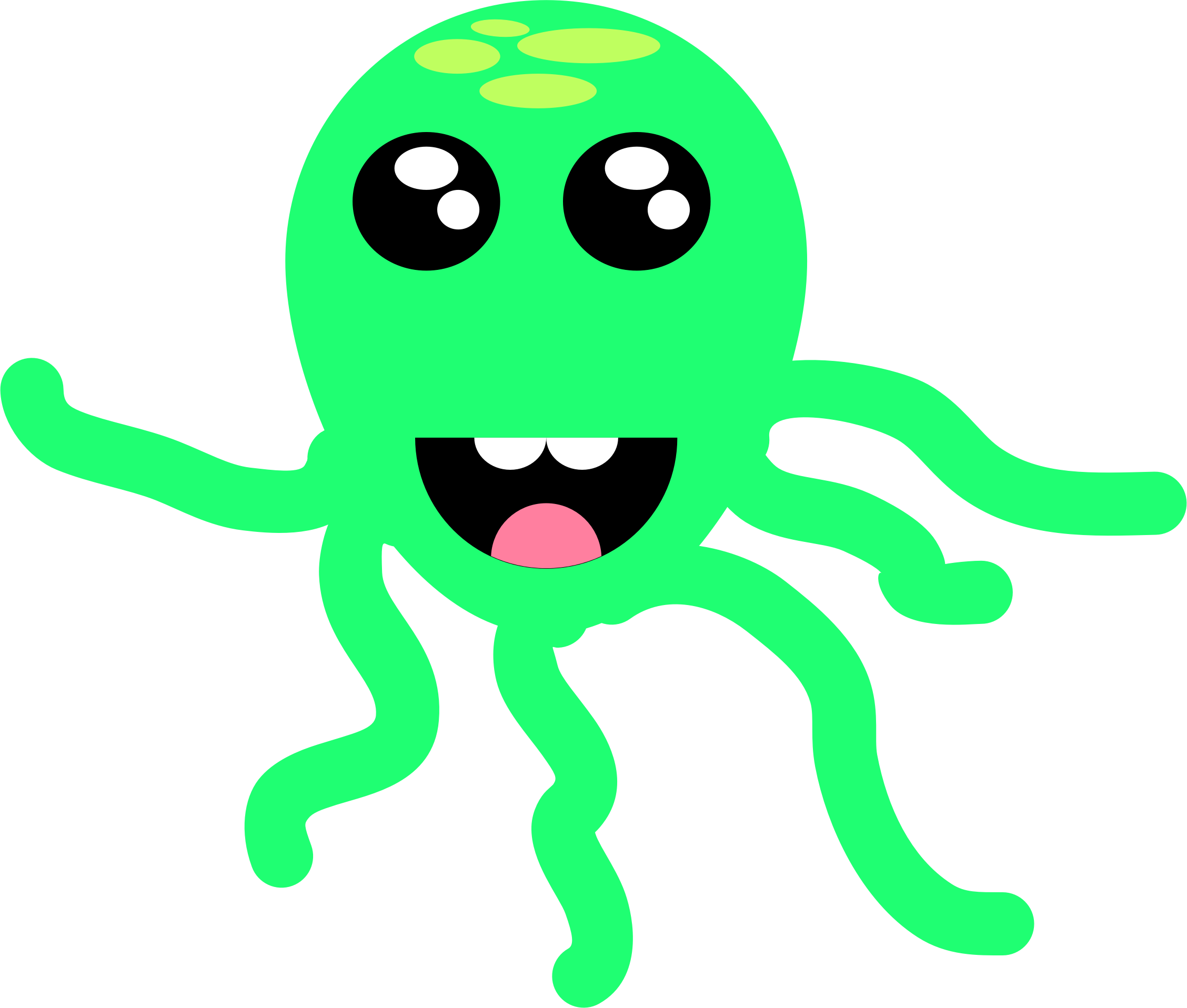 Tree Frog Octopus Smiley Clip Art - Frog (2256x1916)