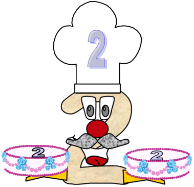 Number Two Craft - Dltk Number 2 (379x364)