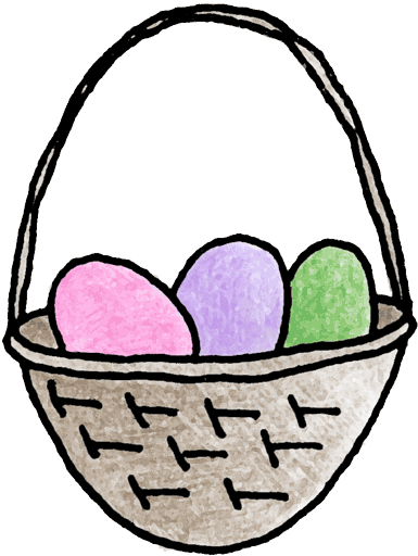 A Perfect World - Easter Basket Clip Art (400x525)