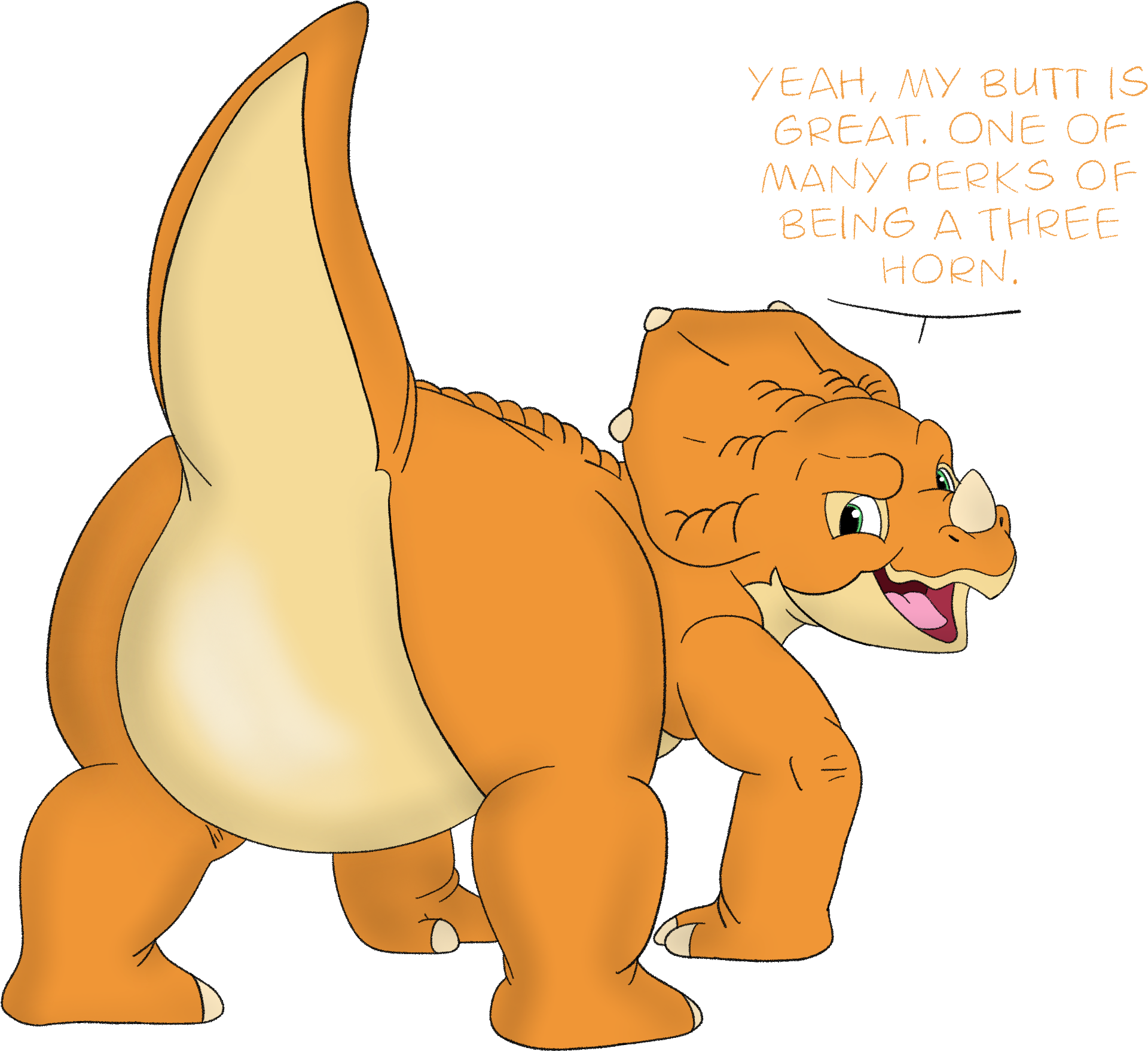 Cera's Booty - Land Before Time Cera Butt (2048x2048)