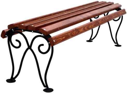 Lotus Wrought Bench Without A Back - Bench (500x371)
