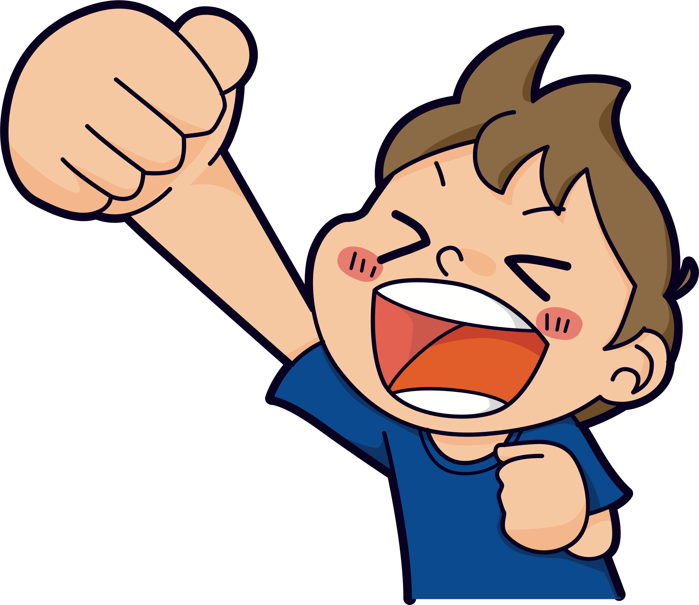 Big Image - Cheering Cartoon (2395x2076)