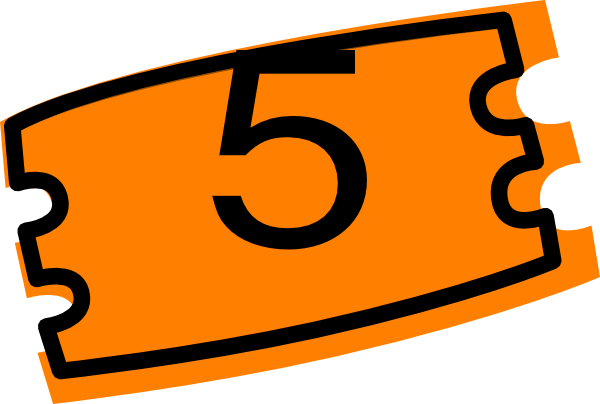 Ticket Clipart (600x404)