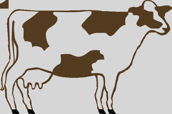 Cow Clip Art (600x397)